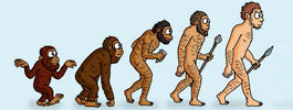 Evolution of Man Themed T-Shirts