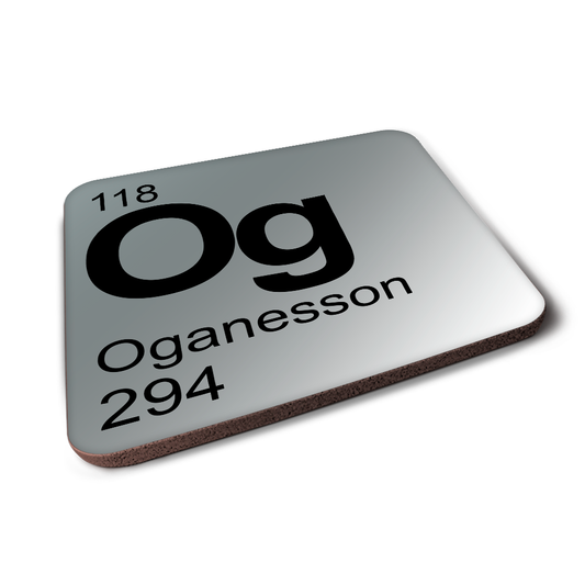 Oganesson (Og) - Periodic Table Element Coaster