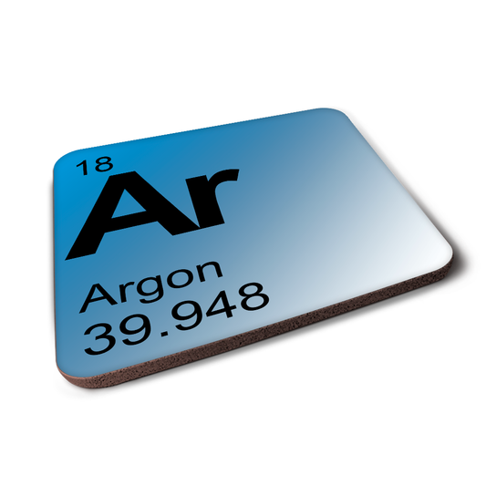 Argon (Ar) - Periodic Table Element Coaster