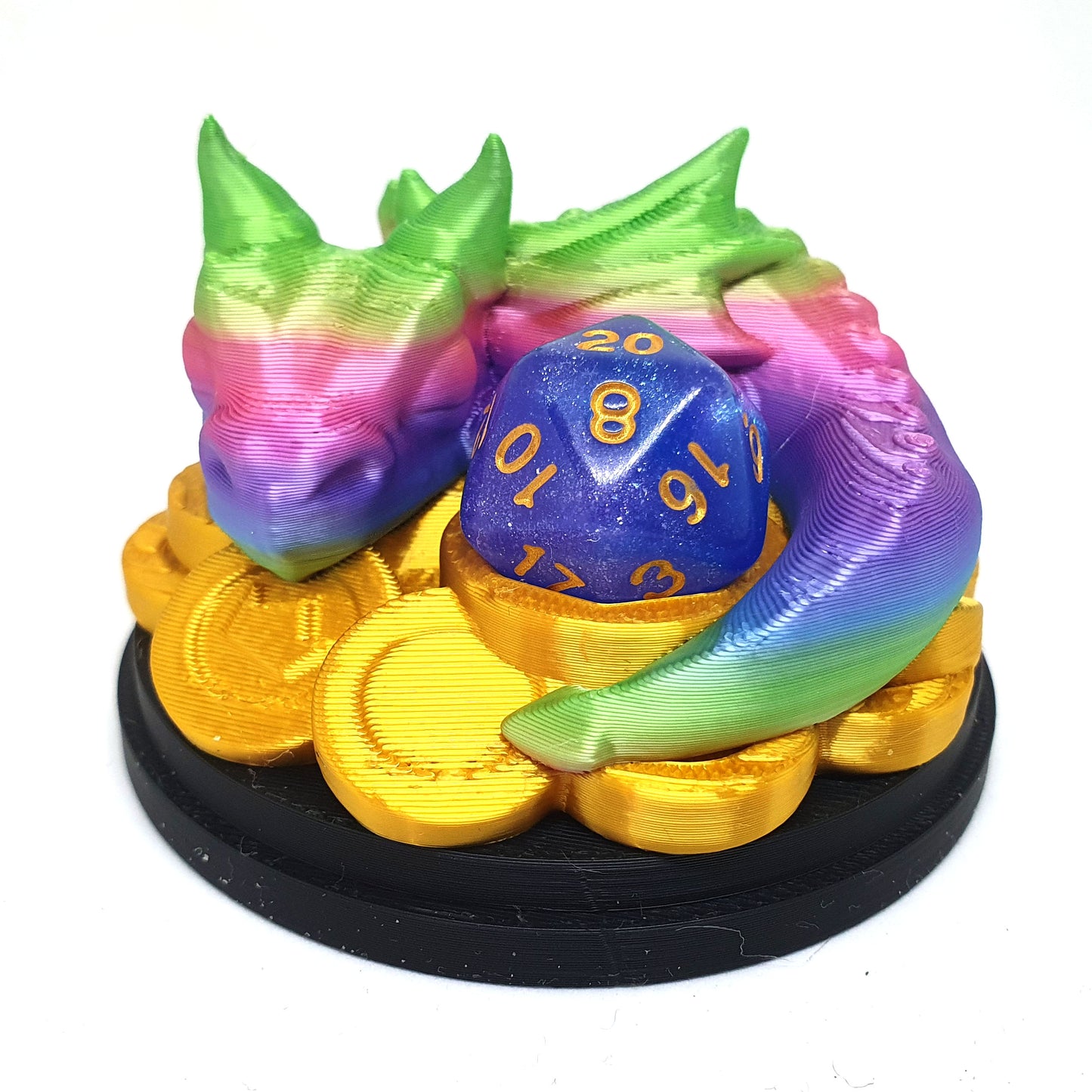 Baby Dragon On Coins Dice Guardian