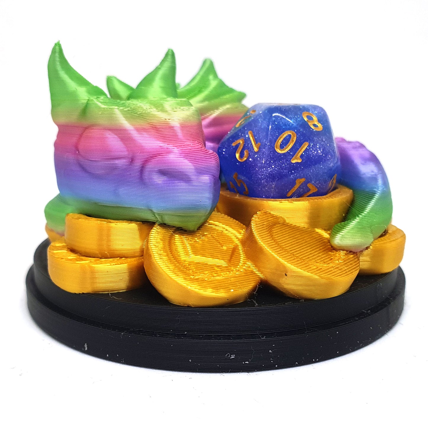 Baby Dragon On Coins Dice Guardian