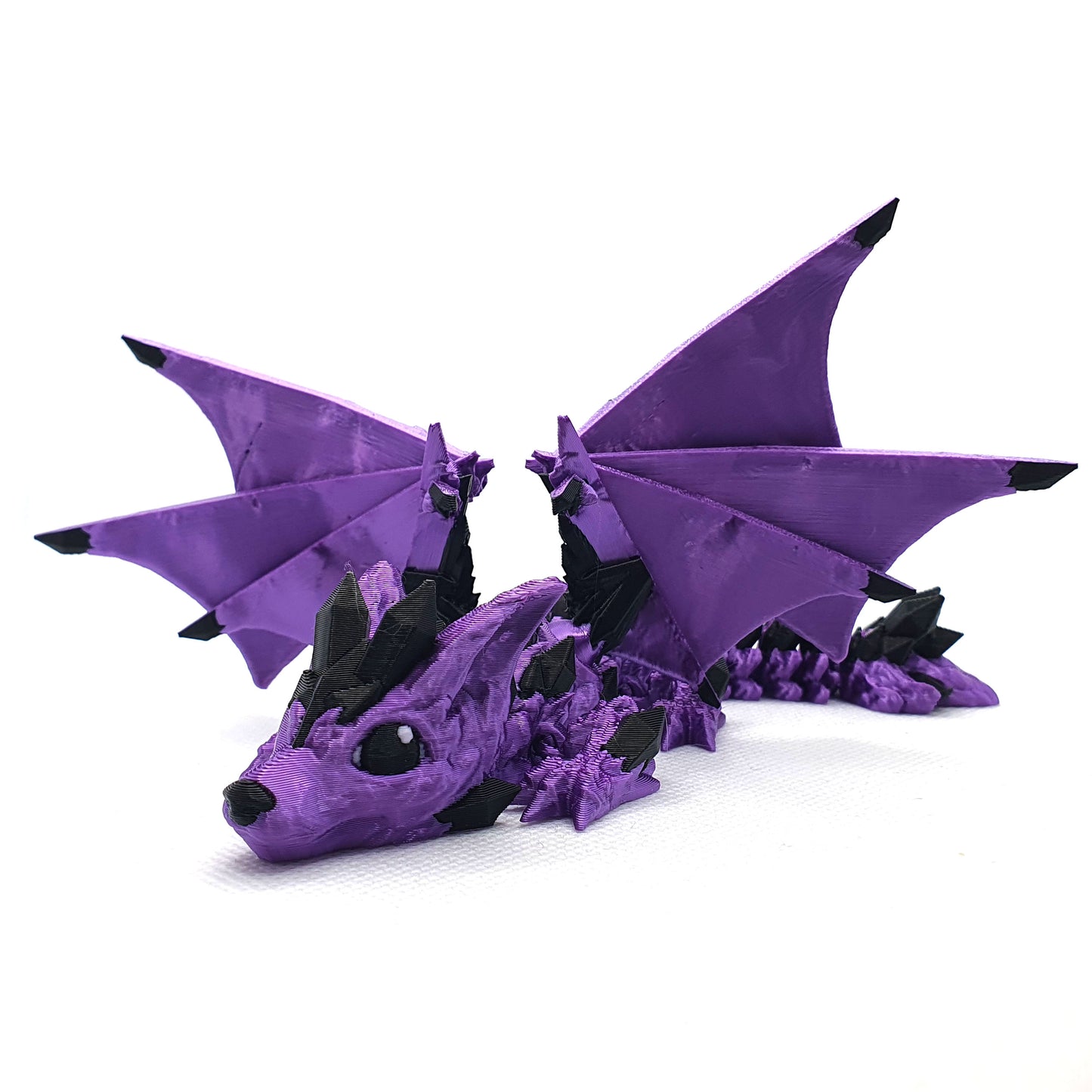 Crystal Wolf Articulated Baby Dragon