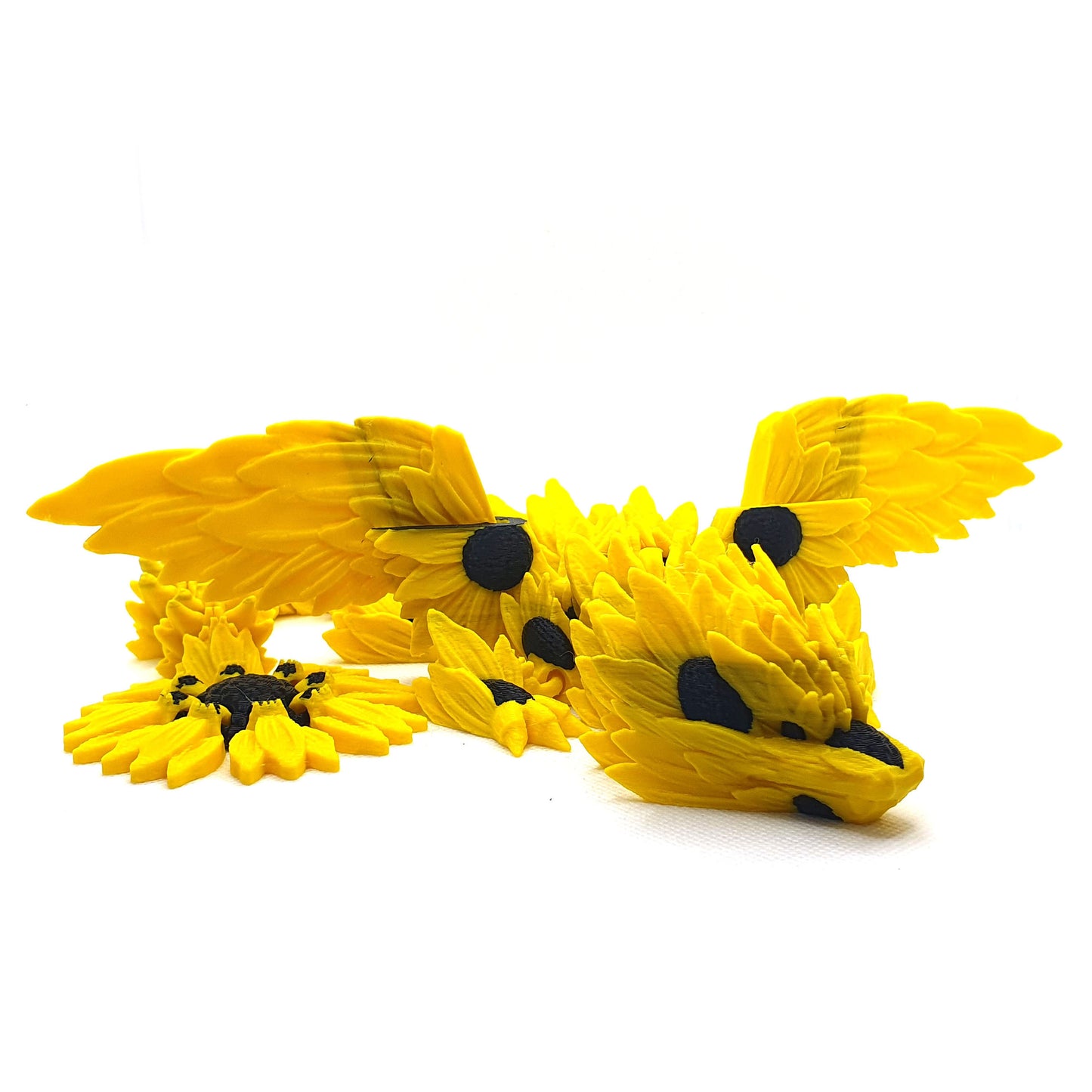 Sunflower Winged Articulated Adult Dragon
