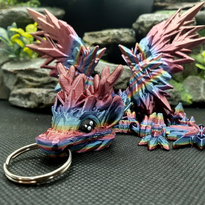 Winter Wing Dragon Wyrmling Keychain Blind Bag
