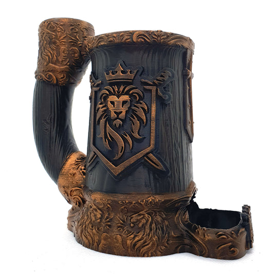 Lion Crest Dice Tower Can Cozy