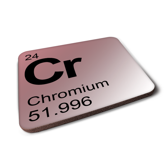 Chromium (Cr) - Periodic Table Element Coaster