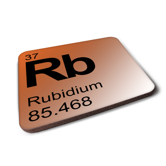 Rubidium (Rb) - Periodic Table Element Coaster