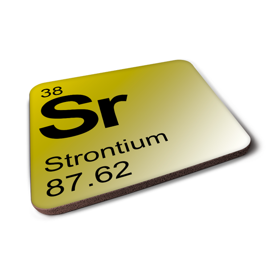 Strontium (Sr) - Periodic Table Element Coaster