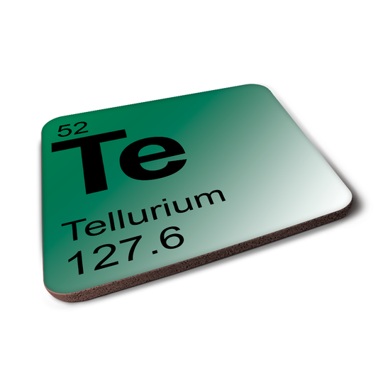 Tellurium (Te) - Periodic Table Element Coaster