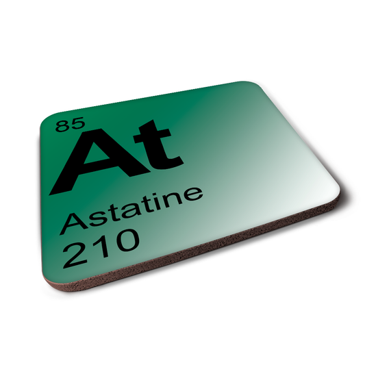 Astatine (At) - Periodic Table Element Coaster