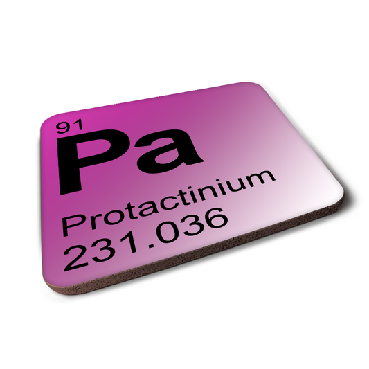 Protactinium (Pa) - Periodic Table Element Coaster