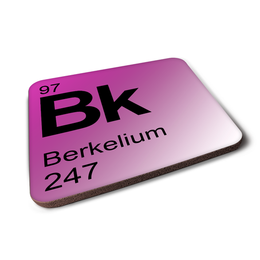 Berkelium (Bk) - Periodic Table Element Coaster
