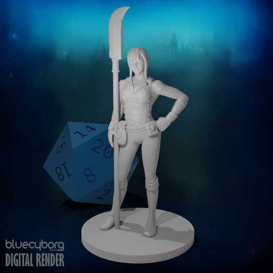 Human Female Hexblade Warlock 28mm Scale Miniature