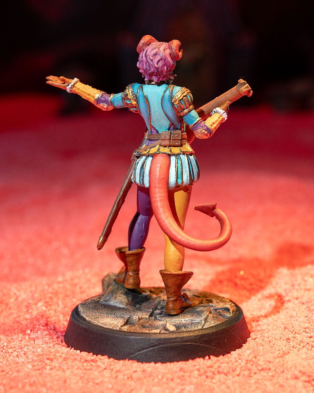 Sigrid Yalve - Tiefling Bard - 32mm / 75mm Scale Miniature