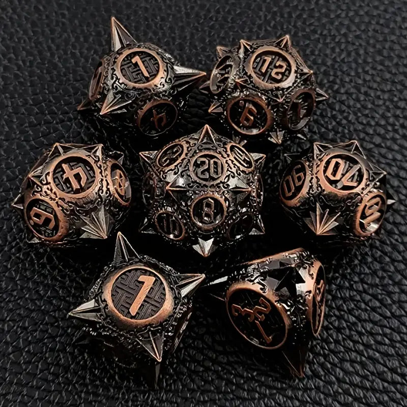 Metal Dice Set - Flail - Copper