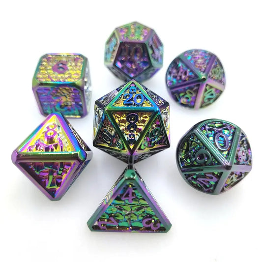 Metal Dice Set - Anodised Bumpers
