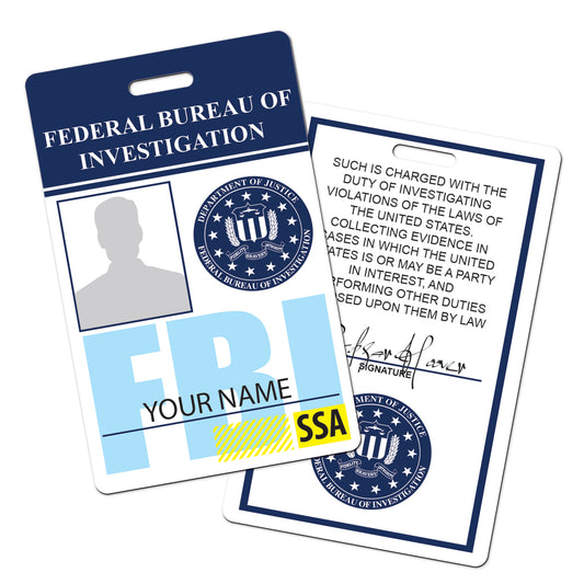 FBI SSA Personalised Cosplay ID