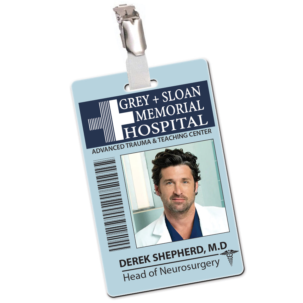 Grey + Sloan Memorial Hospital Cosplay ID Card