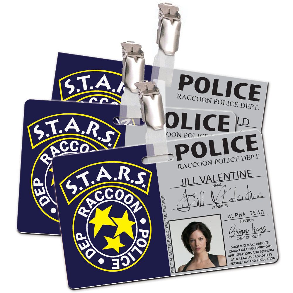 Raccoon City STARS Cosplay ID Card