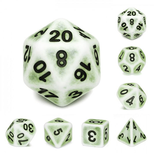 Ancient Dice Set - Pear Pale Green