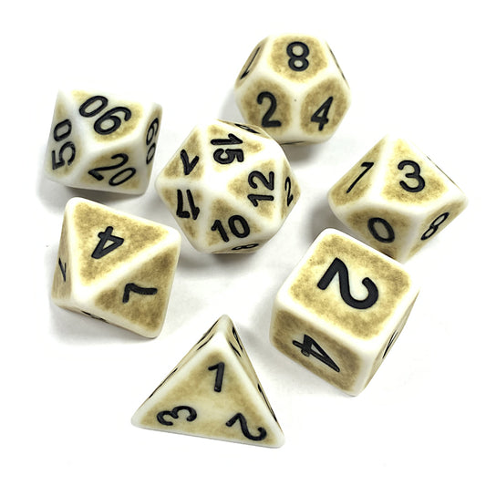 Ancient Dice Set - Pear Yellow