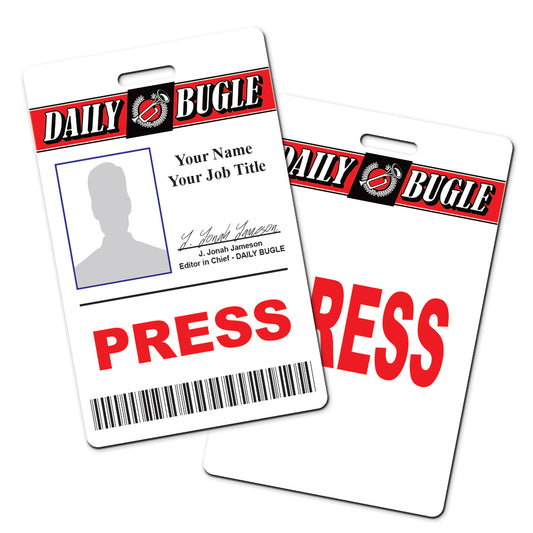 Daily Bugle Press Pass Personalised Cosplay ID