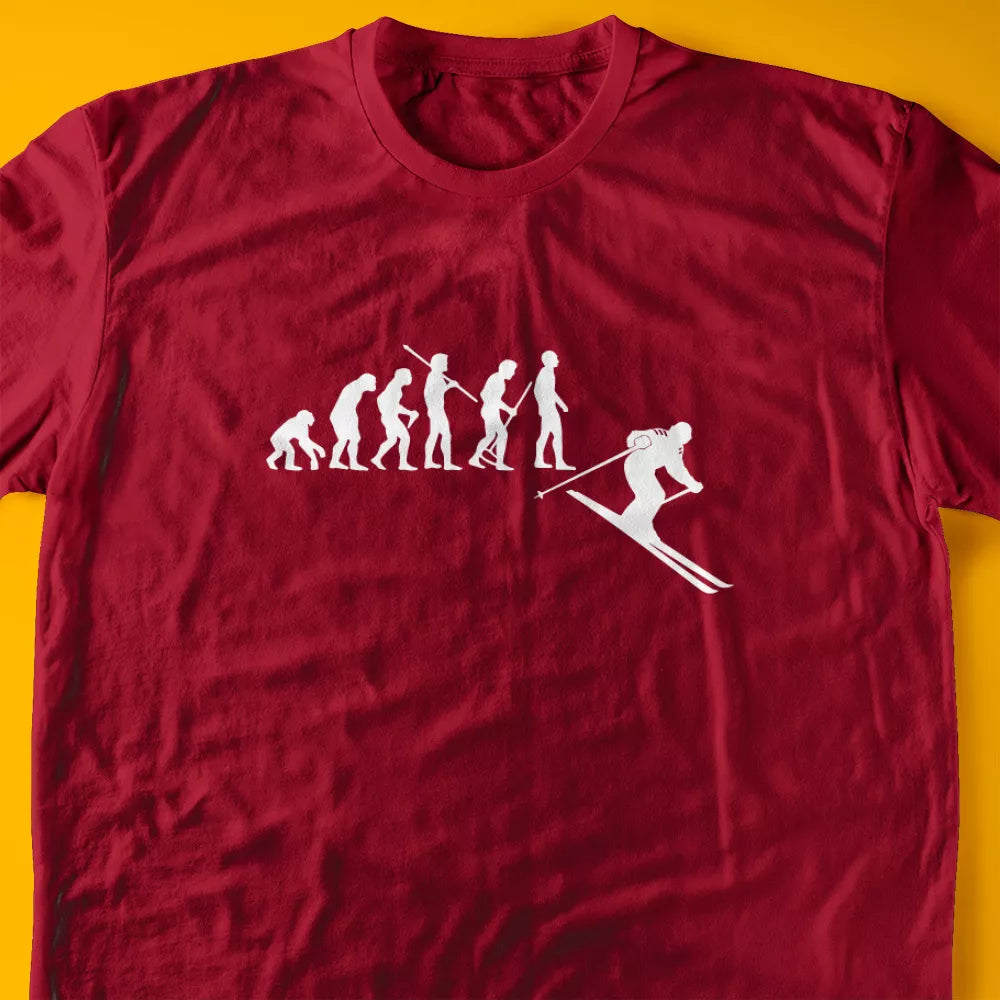 Evolution of a Skier T-Shirt