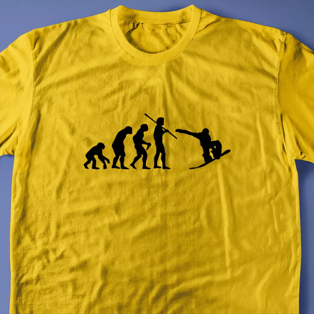Evolution of a Snowboarder T-Shirt