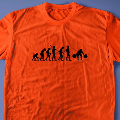 Evolution of a Weight Lifter T-Shirt