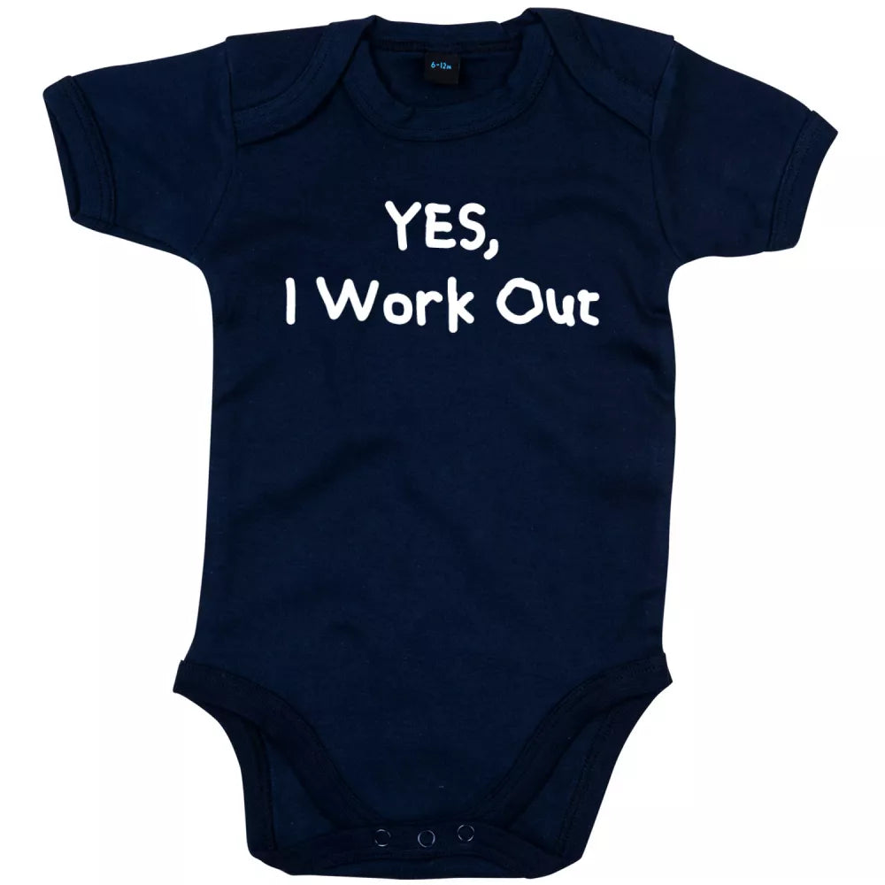 Yes, I Work Out Babygrow