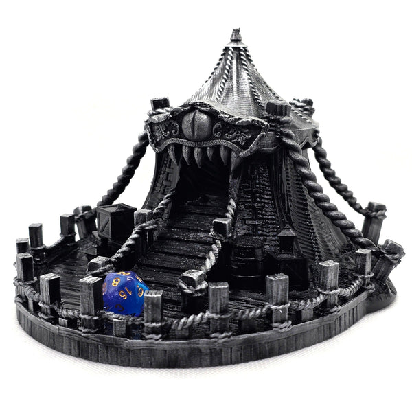 Big Top Mimic Dice Tower, hand painted for MCM London