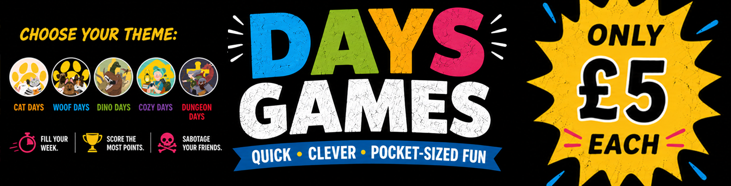 The Hugely Popular Days Games Are Back In Stock!