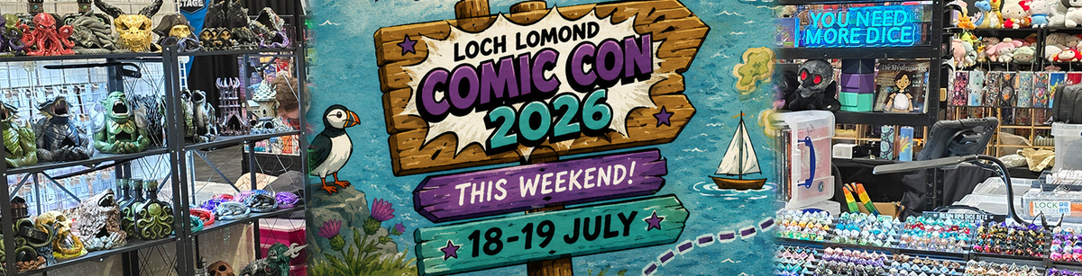 BlueCyborg is Heading to Loch Lomond Comic Con 2026 for a Weekend of Dice, Miniatures and Tabletop Loot