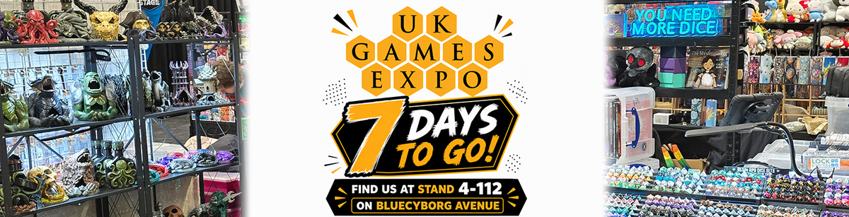 UK Games Expo Is Just 7 Days Away… Somehow. You’ll be able to find BlueCyborg at stand 4-112 on BlueCyborg Avenue