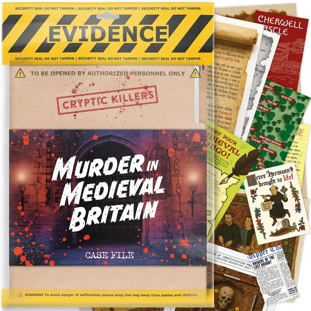 Murder in Medieval Britain - Cryptic Killers - Unsolved Murder Mystery Case File Game
