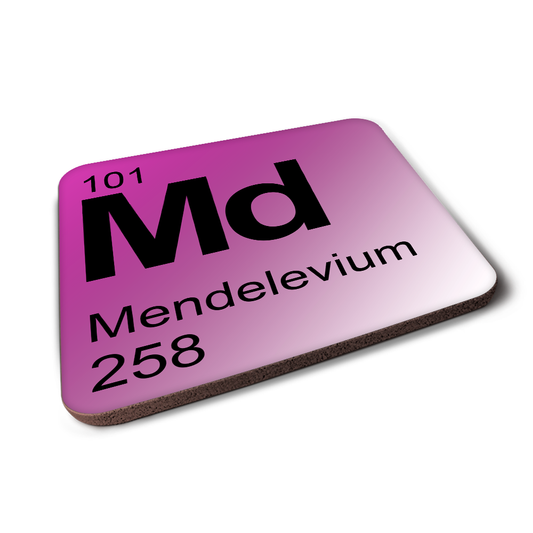 Mendelevium (Md) - Periodic Table Element Coaster