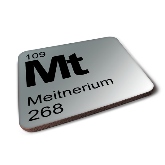 Meitnerium (Mt) - Periodic Table Element Coaster