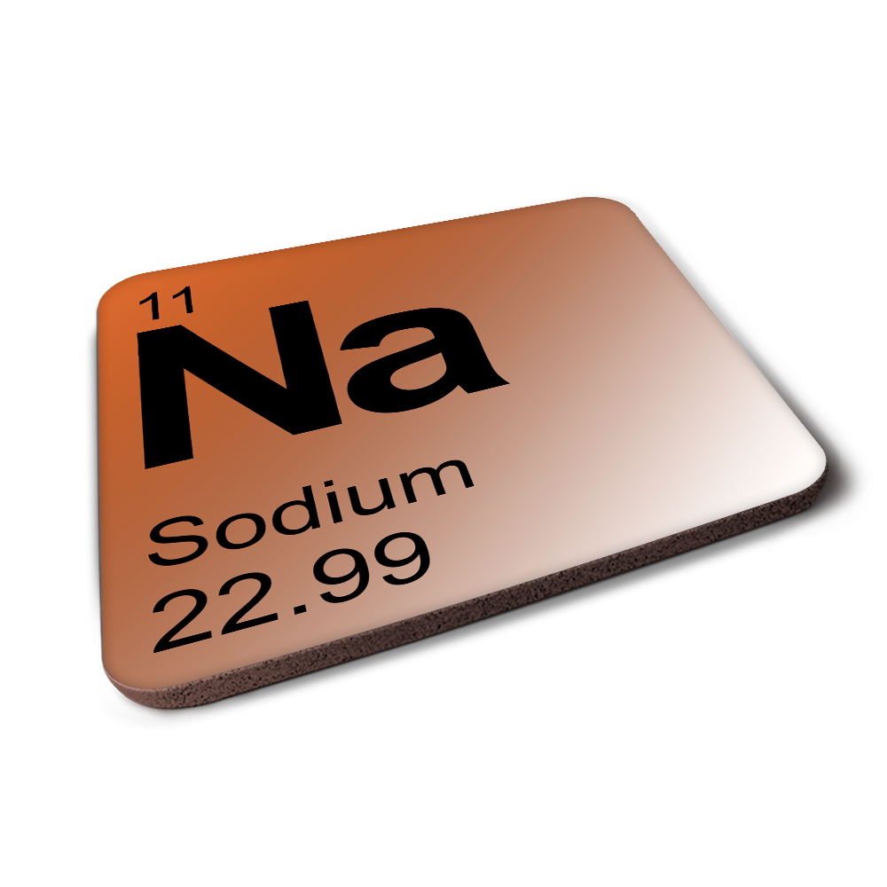 Sodium (Na) - Periodic Table Element Coaster
