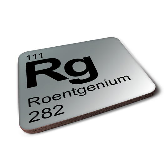 Roentgenium (Rg) - Periodic Table Element Coaster