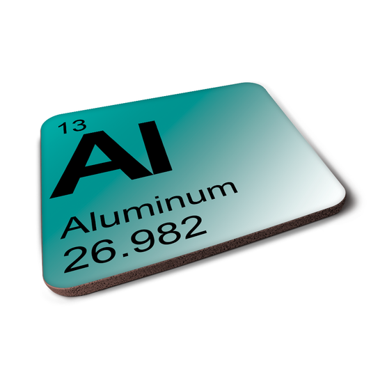 Aluminum (Al) - Periodic Table Element Coaster
