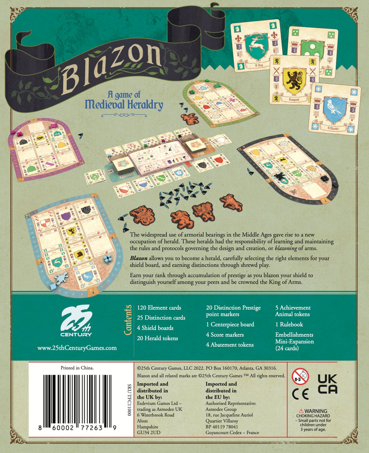 Blazon standard edition box back