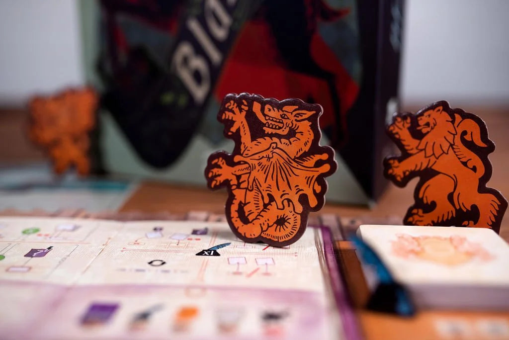 Blazon achievement animal tokens close-up