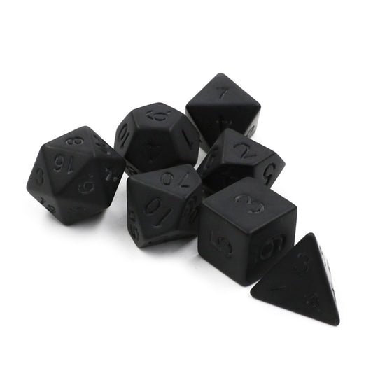 Obsidian Black Dice Set