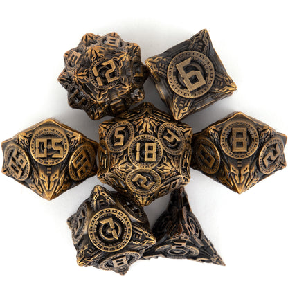 Metal Dice Set - Digital Steampunk