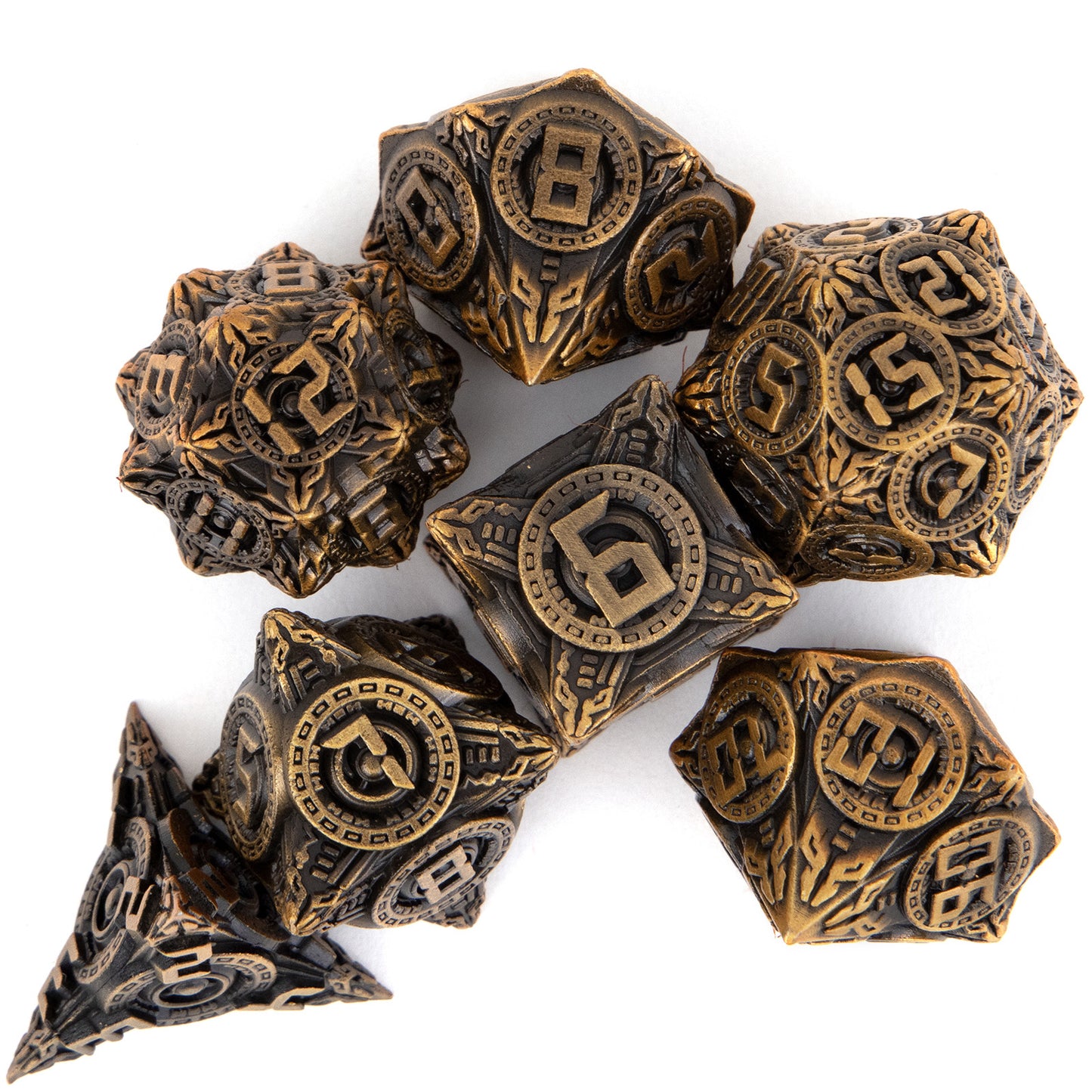 Metal Dice Set - Digital Steampunk