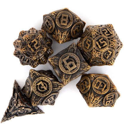 Metal Dice Set - Digital Steampunk