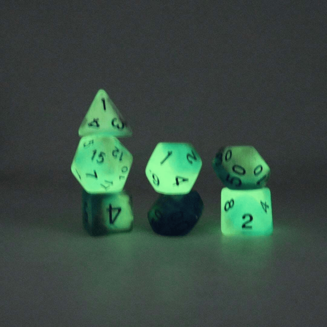 Glow In The Dark Dice Set - Abyssal Radiance