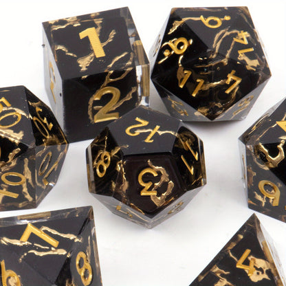 Liquid Gold - Shell Resin Dice Set