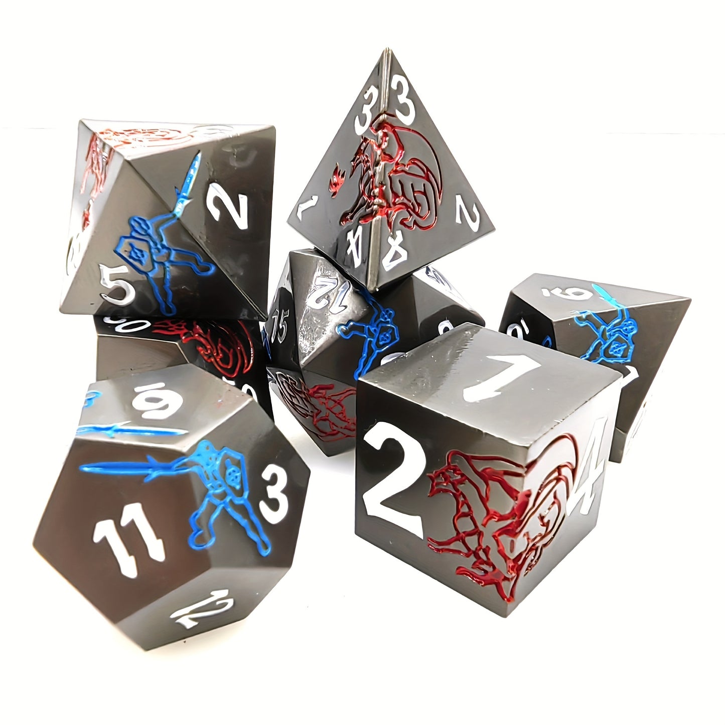 Metal Dice Set - Dragon Slayer