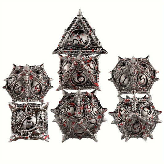 Metal Dice Set - Dragon Eye Bloodied